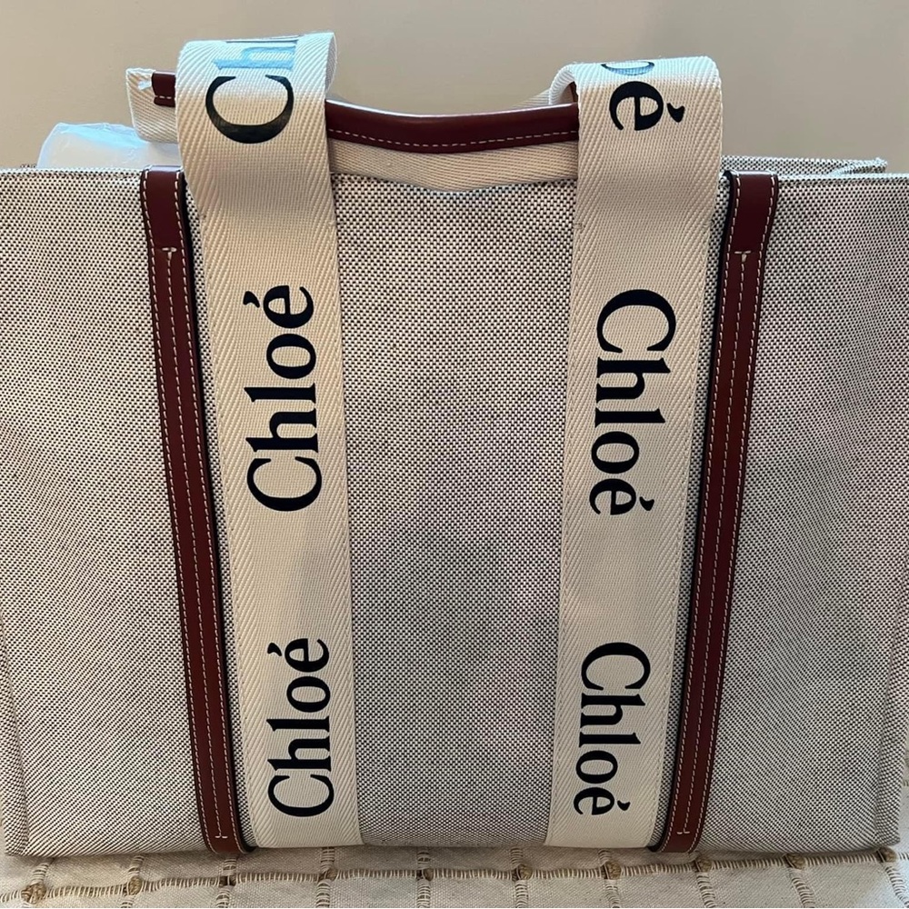 Chloe Large Woody Tote Bag